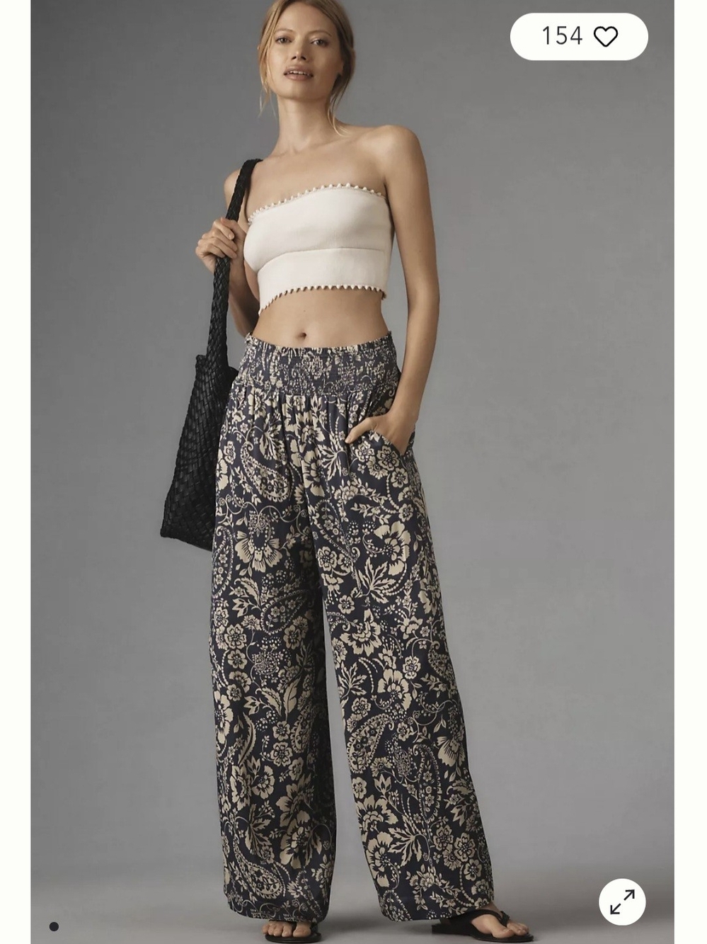 Maeve Printed Wide-Leg Pants